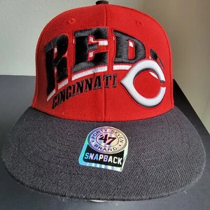 Cincinnati Reds MLB 47 Brand Spell Out SnapBack Hat Cap 2 Tone Elly De LA Cruz - Picture 1 of 11