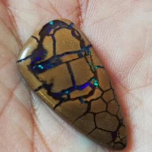 Beautiful pattern 16.10CT +VIDEO Side Drilled Australian Queensland Boulder Opal - Imagen 1 de 4