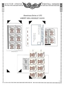 1975 LIBERTY BELL COMBO BOOKLET(23) BK127,PANE 1595B(7),PANE1595C(8),BK128(20) - Picture 1 of 3
