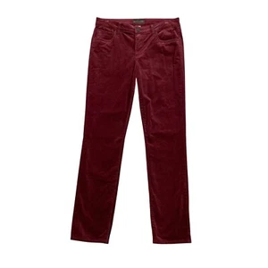 Kut From The Kloth Pants Womens 4 Burgundy Catherine Boyfriend Stretch Corduroy - Picture 1 of 9
