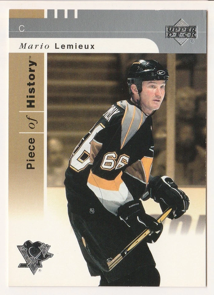 Mario Lemieux 2002-03 Upper Deck Piece Of History #72- Pittsburgh Penguins - Image 1 of 1