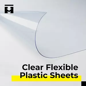 PET Crystal Clear Plastic Sheets 52"24"x.030" Protection Films, Antifog 30 mil - Picture 1 of 7