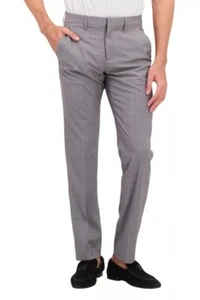Pantalones elásticos ajustados gris oscuro Perry Ellis Portfolio para hombre B4HP - Imagen 1 de 24