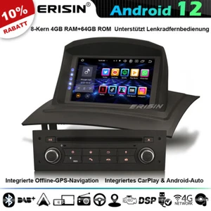 64GB CarPlay Android 12 GPS DAB+Autoradio Navi DSP CD Wifi Für Renault Megane II - Bild 1 von 21