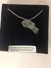 Mini Traveller ref151 Car On 925 sterling silver Necklace 16,18,20,26,30