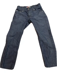LEVI'S 513 Boys Denim Jeans Levis Blue Size 8 Reg Stiff Coated - Picture 1 of 11
