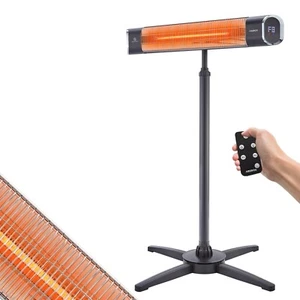 AREBOS Infrared Heater Radiant Heater with Remote Control 2000 W Black - Imagen 1 de 11