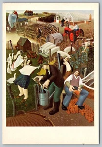 Postkarte Eric Holt Kleinbetrieb Ei Henne Gänsestall Tempera Piccadilly London - Bild 1 von 2