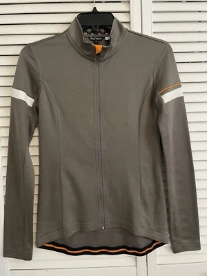 Road Holland Women’s Full Zip Wool Blend Cycling Jacket Brown W/Orange SZ XS - Image 1 of 4