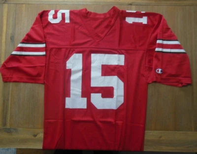 Camiseta de fútbol mediana rara vintage de los 80’s Champion Ohio State Buckeyes para hombre Foto 1 de 4