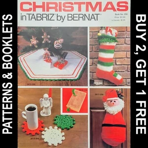 Vtg Bernat Handicrafter #256 Christmas in Tabriz 15 Projects to Knit & Crochet - Picture 1 of 18