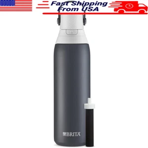 Filtered Water Bottle 20oz Stainless Steel Insulated Leakproof Easy-Sip Straw US - Picture 1 of 7