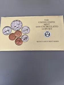 1990 P & D 🇺🇸 United States Mint Uncirculated Coin Set With 10 Coins - Picture 1 of 2