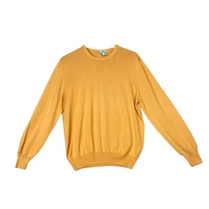 Carroll & Co. Beverly Hills Crew Neck Sweater Orange made in Italy NEW - Picture 1 of 9