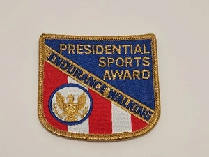 Presidential Sports Award ENDURANCE WALKING Patch New Old Stock Vintage - Picture 1 of 3