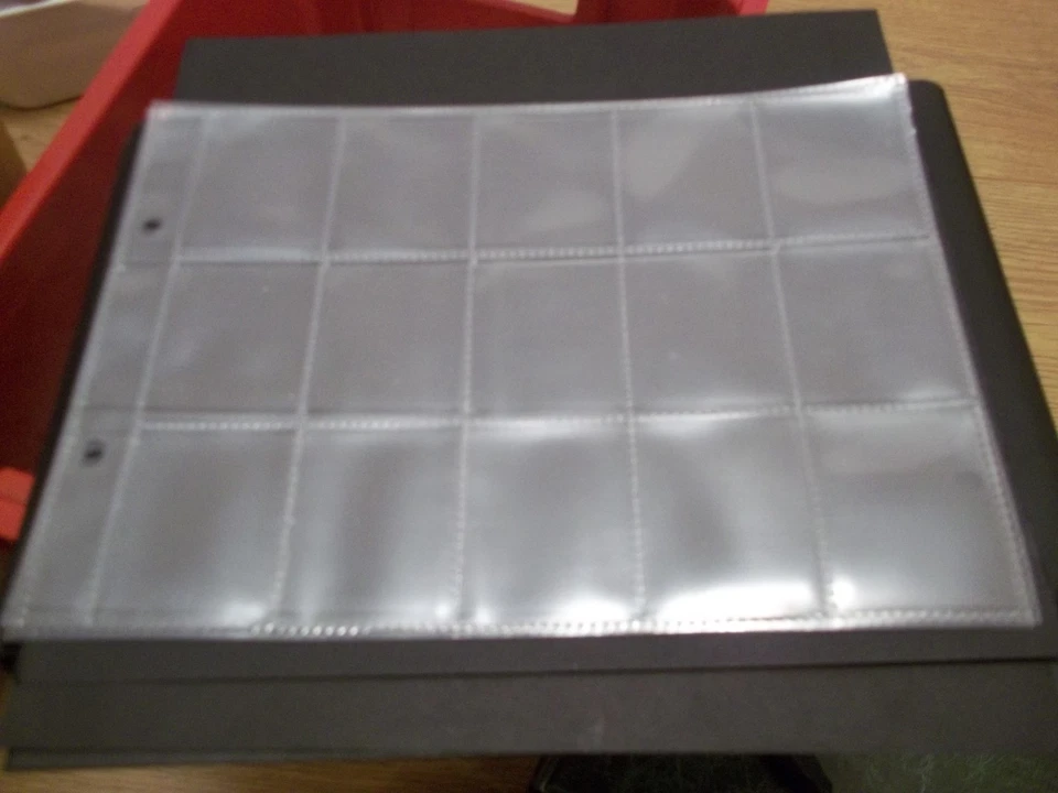 COINS STORAGE - 10 X 15 POCKET PLASTIC SLEEVES FITS GLEN & 2 RING COIN BINDERS