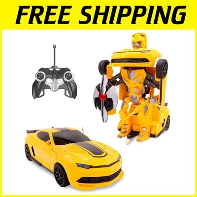 Boys RC Car Transformer Robot with Sword Shield - Image 1 of 4