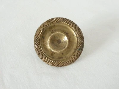 Poignée ou bouton ancien en laiton ou bronze style Empire ø 43 mm pour meuble - Photo 1/4