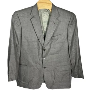 Tallia Sartoria Men 46L Herringbone Cashmere/Silk 3Btn Blazer Sport Coat Jacket - Picture 1 of 5