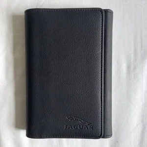 GENUINE JAGUAR DOCUMENT WALLET OWNERS MANUAL HANDBOOK LEATHER STYLE FOLDER - Picture 1 of 3