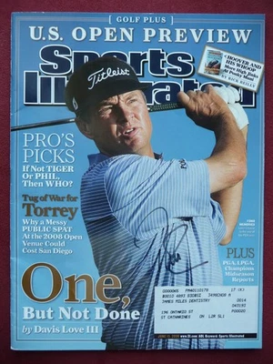 Davis Love III autografiado 13 de junio de 2006 revista Sports Illustrated Foto 1 de 2