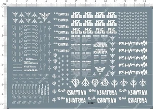 Detalle hasta 1/144 HG NEO ZEON NZ-666 KSHATRIYA Modelo Kit Calcomanía Agua Blanco 10*14 cm - Imagen 1 de 1