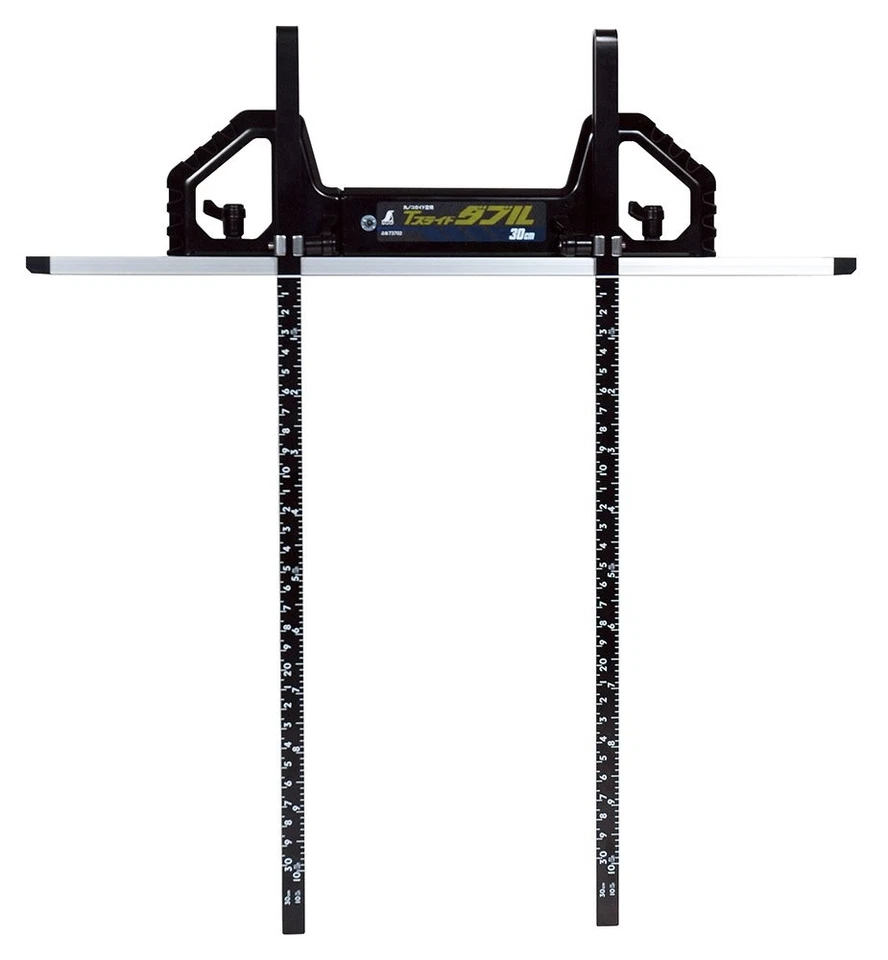 Regla guía sierra circular T-slide doble, escala combinada, tope móvil, 30 cm Foto 1 de 4