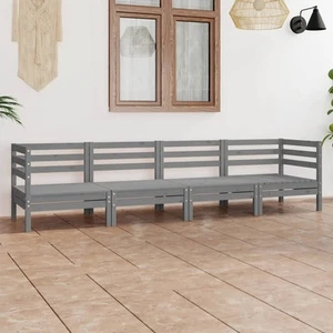 Garten Lounge Set Gartenmöbel Sofa Sitzgruppe 4-tlg. Massivholz Kiefer vidaXL - Bild 1 von 12