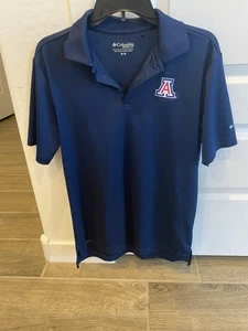 Colombia University of Arizona Wildcats Polo Shirt Mens Size M Blue - Picture 1 of 4