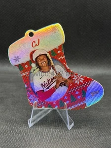 2024 TOPPS MLB Holiday  CJ Abrams #SDC-13 Stocking Ornament Card Nationals - Picture 1 of 6