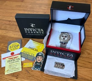 INVICTA RESERVE WATCH 6129 STAINLESS STEEL LIMITED EDITION SWISS QUARTZ RARE - Picture 1 of 12