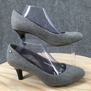 LifeStride Heels Womens 11 M Parigi Pumps Casual Comfort Gray Fabric Slip On - Picture 1 of 16