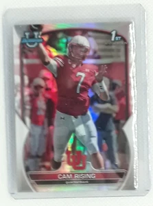 Cam Rising 2022 Bowman Chrome University - 1st Refractor #76 - Utah Utes - Picture 1 of 2