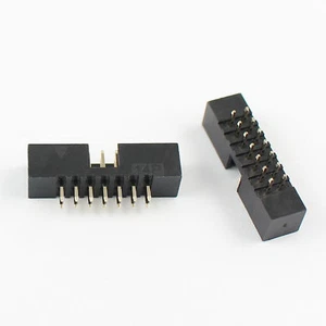20 Stck. 2 mm 2,0 mm Rastermaß 14 Pin 2x7 gerade Stecker ummantelt Box Header IDC Stecker - Bild 1 von 6
