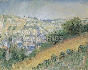 View of Vetheuil 1881, Claude Oscar Monet, Wall Decor Art Print 11" x 14" 2621 - Picture 1 of 2