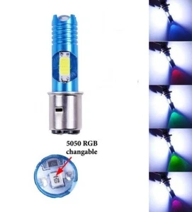 LED H6 pour scooter moto ampoule RGB Lampe Automatique COB pour phare avant 12V - Imagen 1 de 4
