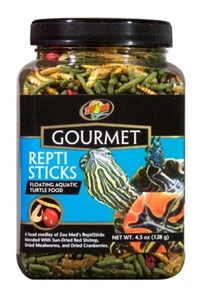 Zoo Med Gourmet Reptisticks Floating Aquatic Turtle Food Healthy Meal 4.5 oz - Picture 1 of 1