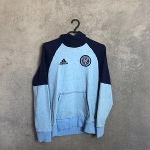 New York City FC Training Jacket Long Sleeve With Hood Adidas Mens Size S - Picture 1 of 8