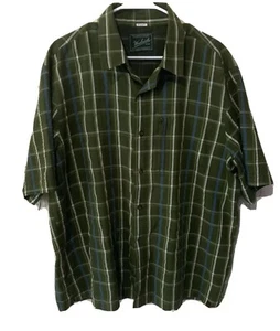 Woolrich Mens Vented Button Down Shirt Size XL Short Sleeves Cotton, Polyester, - Picture 1 of 5