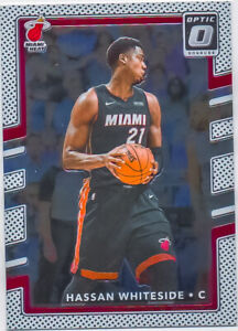 Hassan Whiteside 2017-18 Donruss Optic Basketball Chrome Base Card#80 Miami Heat