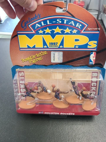 Houston Rockets 1997 Galoob's All Star MVP 5 Pack Mini Players sealed Cover