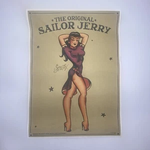 Sailor Jerry 2014 Limited Edition Print Pin Up Girl Unframed 15 x 11 - Picture 1 of 4