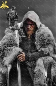 Wikinger Schwert Replik inspiriert von Björn Ironside mit verziertem nordischem Design - Bild 1 von 5