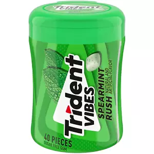 Trident Vibes Spearmint Rush goma sin azúcar, 40 piezas - Imagen 1 de 12