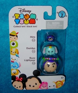 DISNEY TSUM TSUM SERIES 2 HIRO DUMBO BUZZ MINI TOYS CAKE TOPPERS COLLECTOR GUIDE - Picture 1 of 1