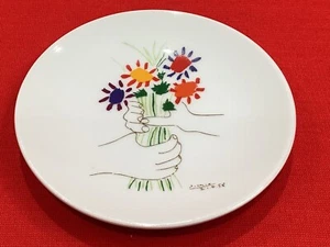 PABLO PICASSO ~~ BOUQUET OF PEACE ~~ 4 3/4" SCHMUCKSCHALE SUCC.PICASSO 96 - Bild 1 von 4