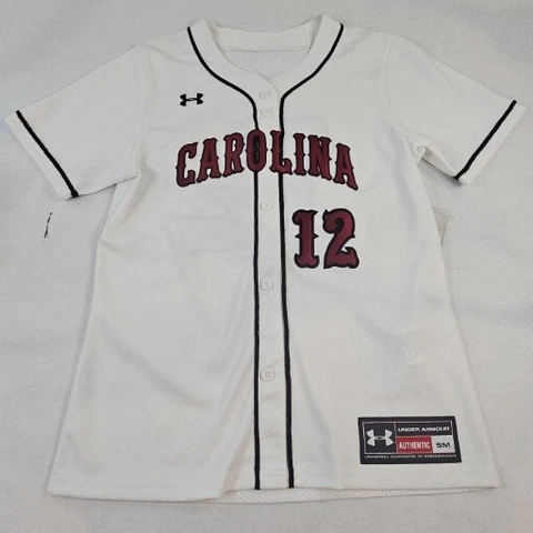 Under Armour South Carolina Gamecocks Women's Size Small White Softball Jersey Cover