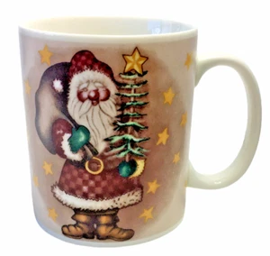 Gibson Rustic Santa Claus Tasse Old World Kaffeetasse Weihnachtsmann Urlaub - Bild 1 von 8