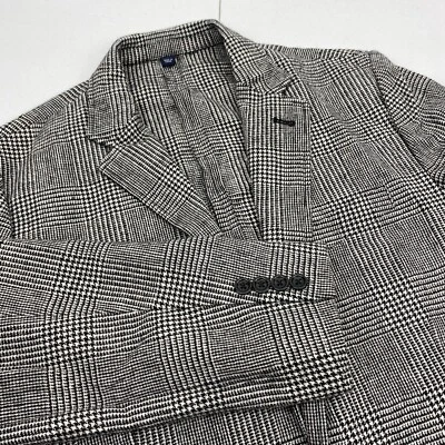J. Blazer Crew Para Hombre Talla 40 Traje Dos Botones Chaqueta Abrigo Business Glen Check Foto 1 de 4