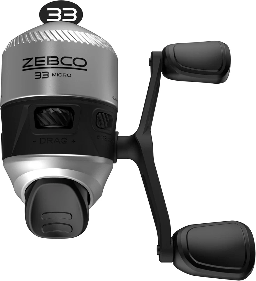 Carrete de pesca Zebco 33 Spincast, recuperación cambiable derecha o izquierda, incorporado Foto 1 de 4